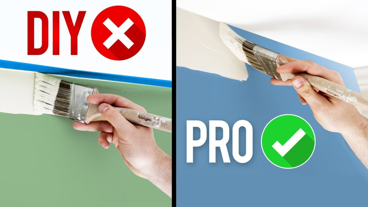 How to Paint Straight Lines. Where to Use Tape