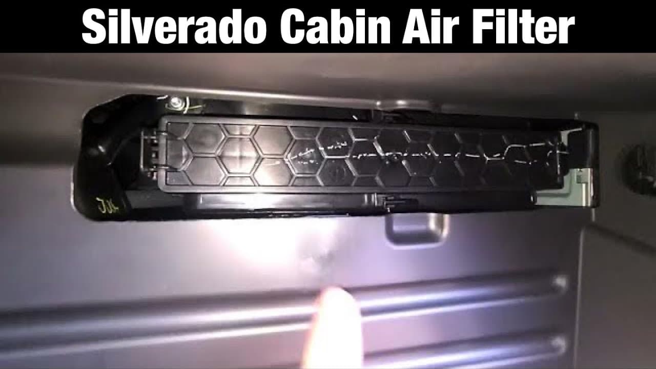 2021 2022 Chevrolet Silverado Cabin Air Filter Replacement 2019 - 2024