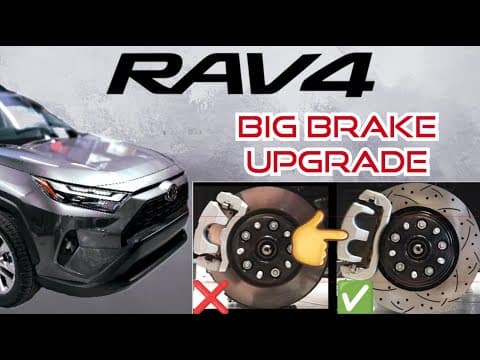2019 - 2024 TOYOTA RAV4 | EASY DIY BIG BRAKE UPGRADE | LE XSE LIMITED HYBRID | PADS ROTORS CALIPERS