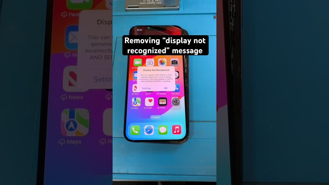 iPhone 13 display ic swap - no more display not recognized  message #cellphonerepair #iphone