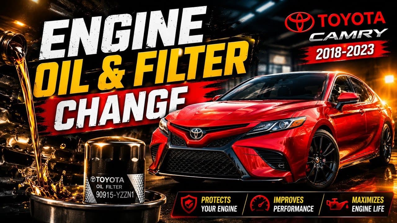 2018-2024 Toyota camry oil and filter change and service reset @toyotausa