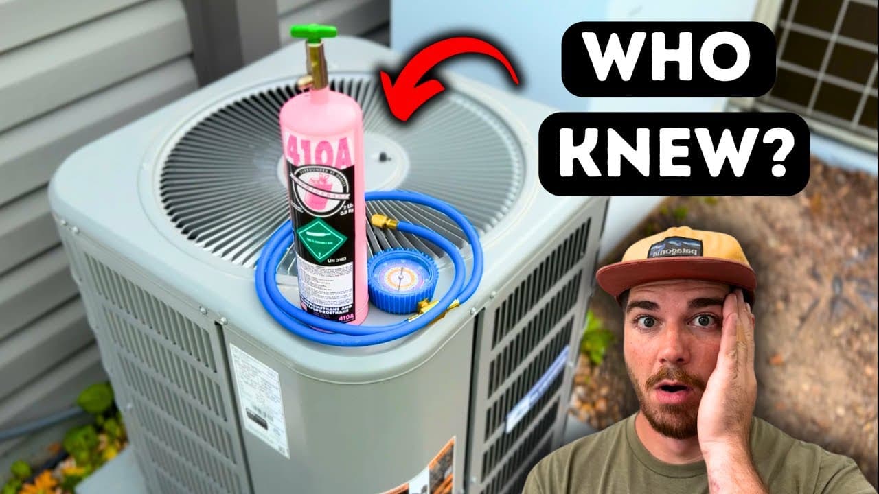 You Can Recharge Your Home A/C Like A Car??  Colder Air in 6 Minutes!
