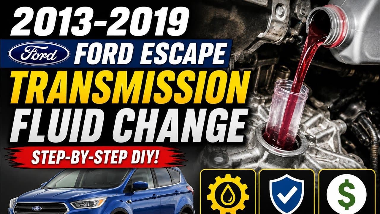 2013-2019 Ford Escape Transmission Fluid Change