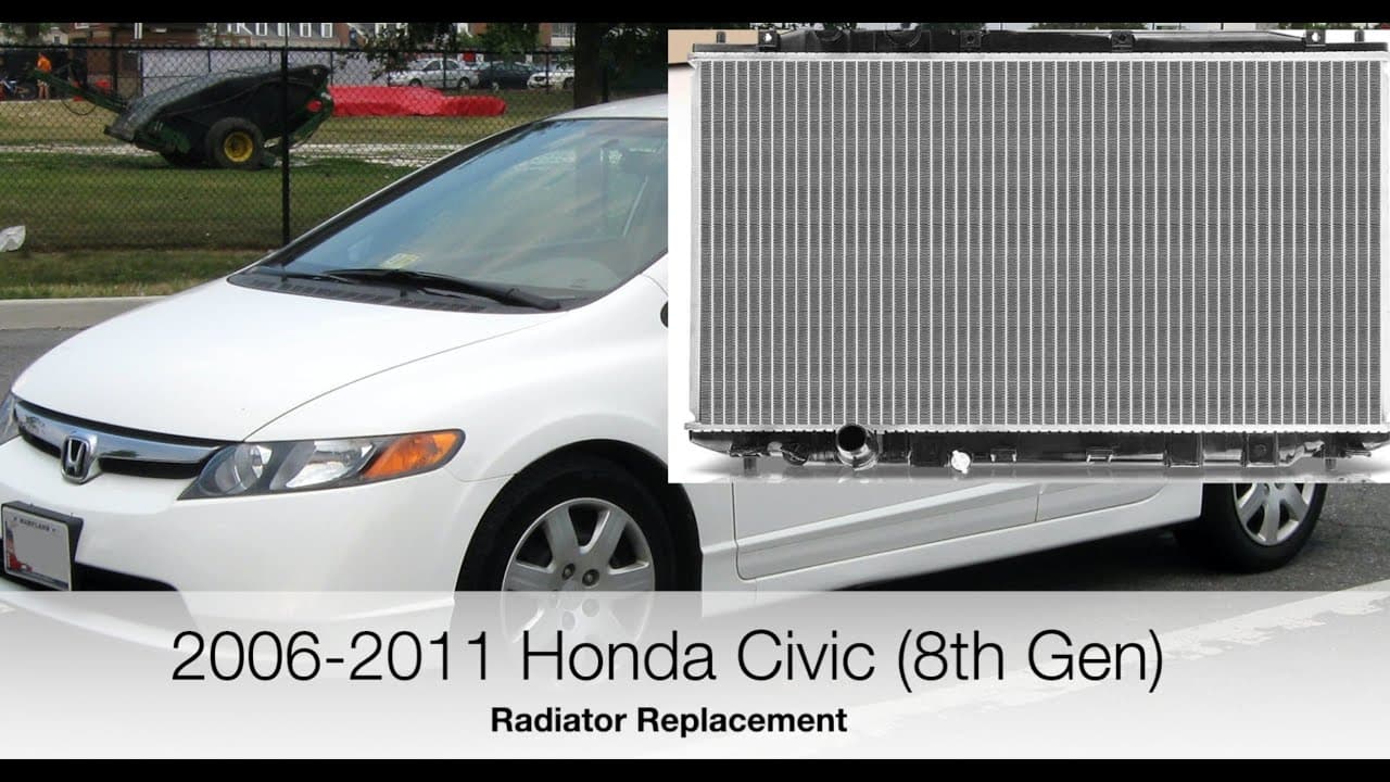 2006-2011 Honda Civic Radiator Replacement (8th Gen) Easy DIY, Save $$$