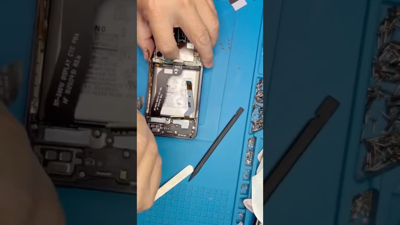 samsung s22 swollen battery replace #phonerepair #diy #samsung #mreztech #southphilly
