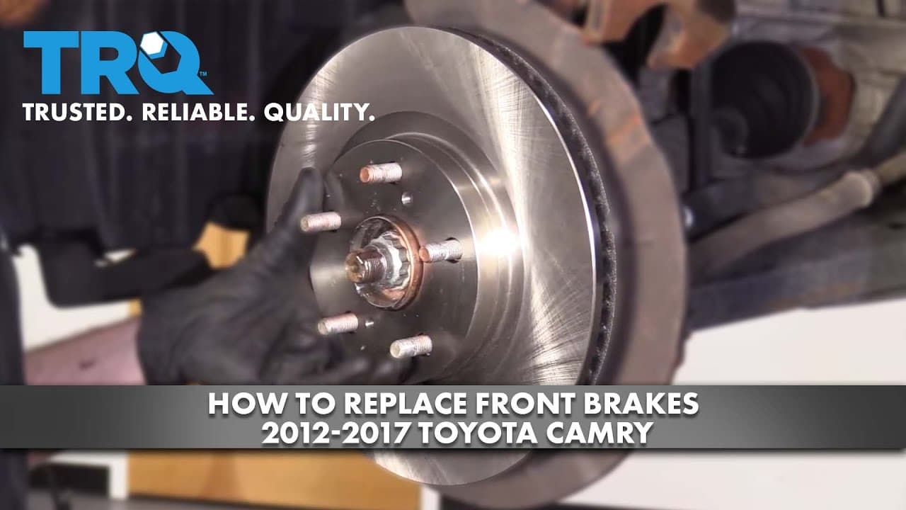 How to Replace Front Brakes 2012-2017 Toyota Camry