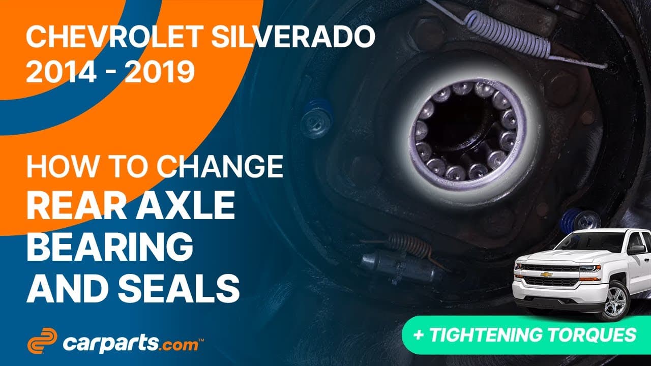 How to replace the Rear Axle Bearing and Seals 2014 - 2019 Chevrolet Silverado 🚗