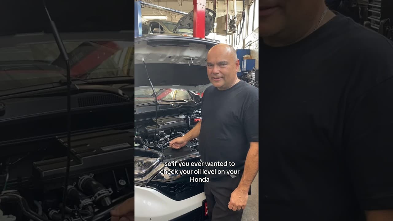 Here’s how to check the oil level on your Honda. #honda #cartips #hondalover