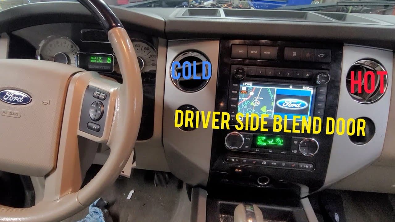 Ford Expedition and F150 Driver side  blend door actuator location/replace