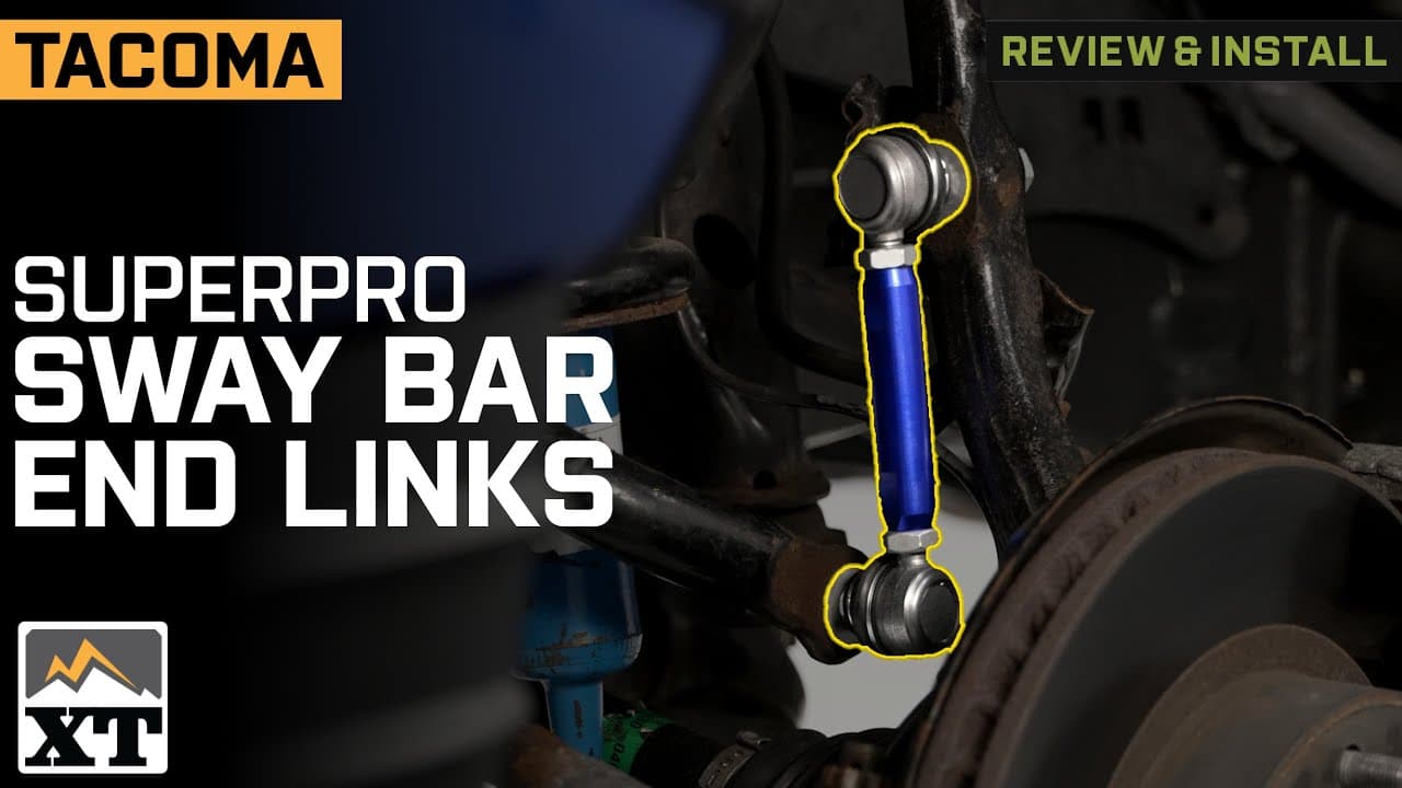 2015-2023 Tacoma SuperPro Suspension HD Adjustable Front Sway Bar End Links Review & Install