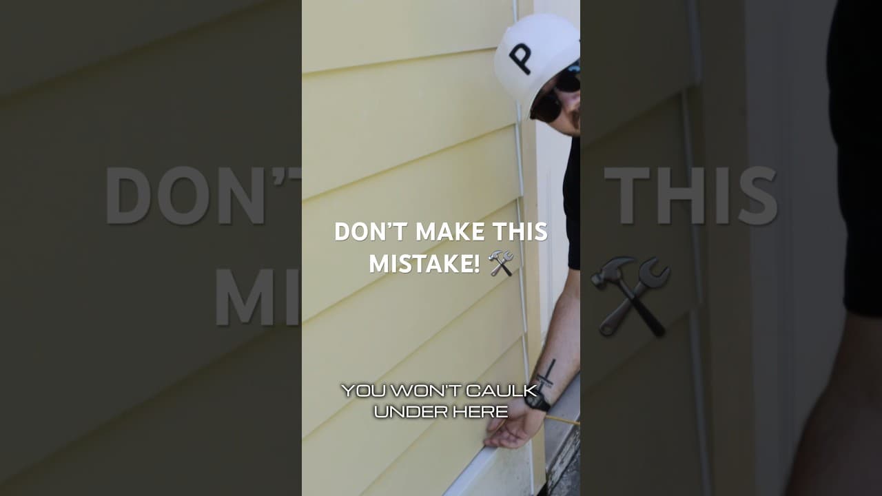 Don’t Make THIS Caulking Mistake on James Hardie Siding! 🏠 #SidingTips #DIYFail #jameshardiesiding