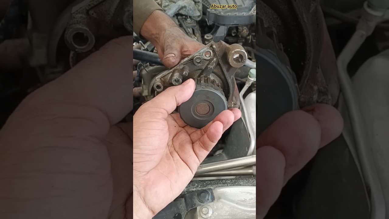 how to replace water pump in Honda civic 2004 #hondacivic #waterpump