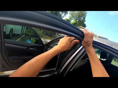2016 HONDA CIVIC REAR DOOR GLASS REPLACEMENT!