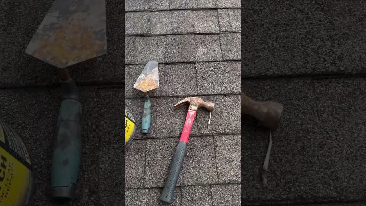 How to patch and fix a leaking roof - temporary repair