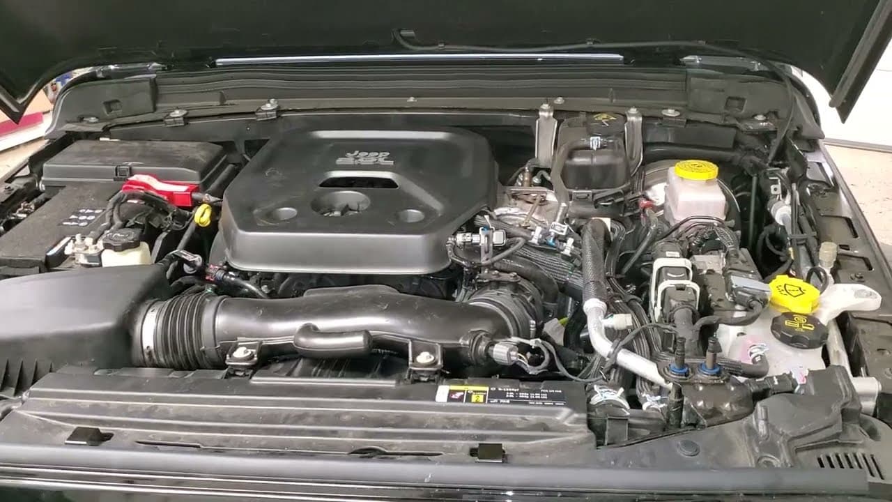 2018 2019 2020 2021 2022 2023 Jeep Wrangler How To Check Turbocharger Coolant Overflow Tank Level