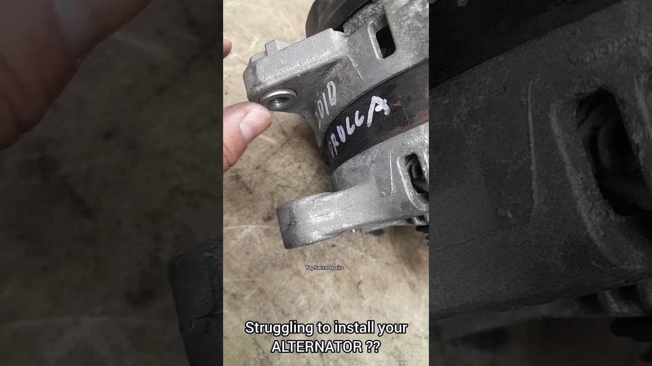 NEW ALTERNATOR WON'T GO IN?? TROUBLE INSTALLING IT?
