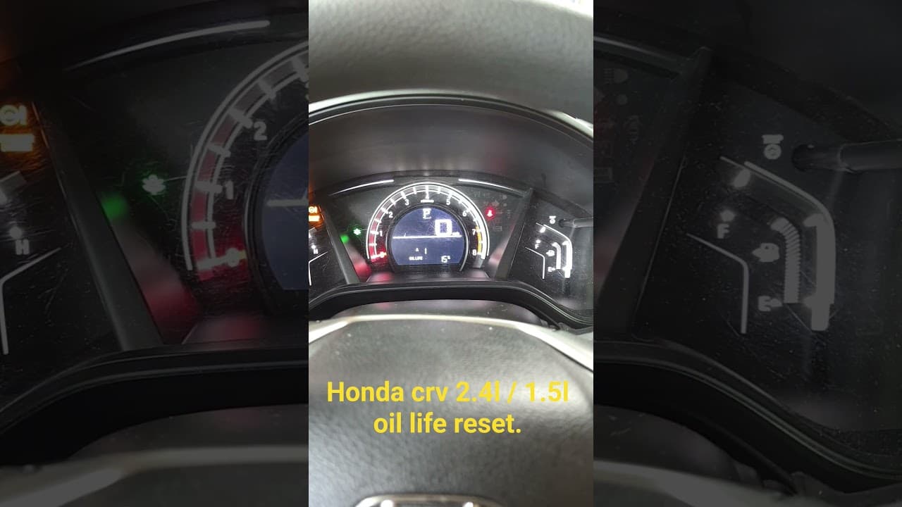 2017 - 2022 Honda crv oil life reset process. simple diy oil life and tire change reset #honda
