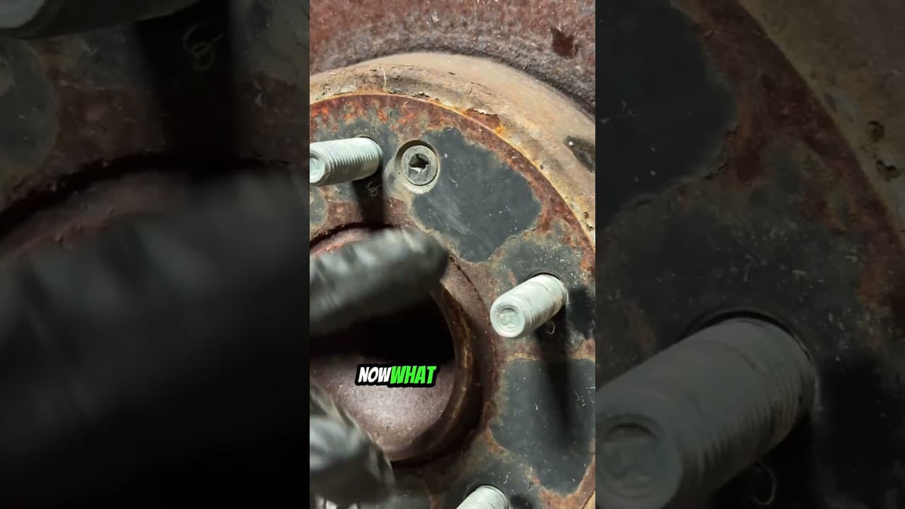 Stripped Rotor Screws? Try This Mechanic Trick! #mechanic