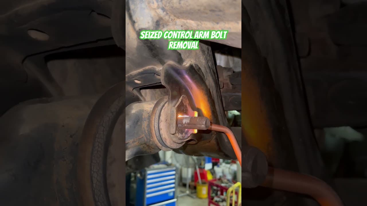 How to easily remove seized control arm bolt @PrimeTechauto