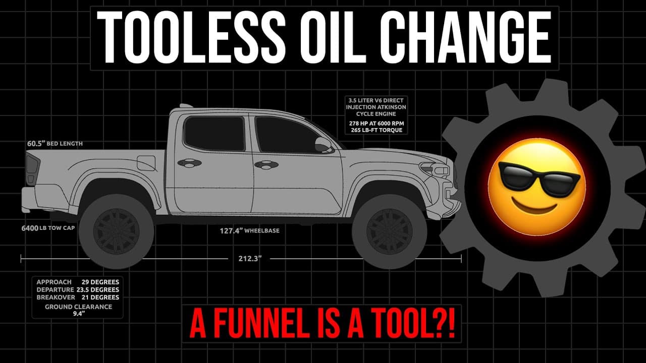 How to Change Tacoma Oil Without Tools or Mess!