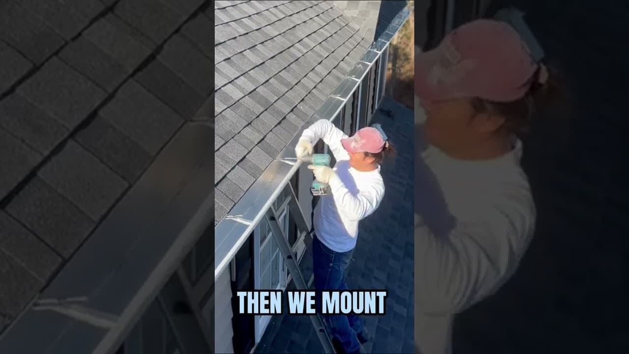Gutters and Gutter Guards | The Installation Process #new #gutters #gutterinstallation #remodel
