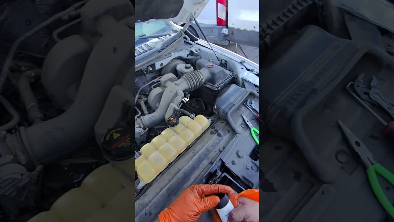 2017 f150 water pump replacement. Some fun at the end of the video lol #diesel #mechanic #fyp#foryou