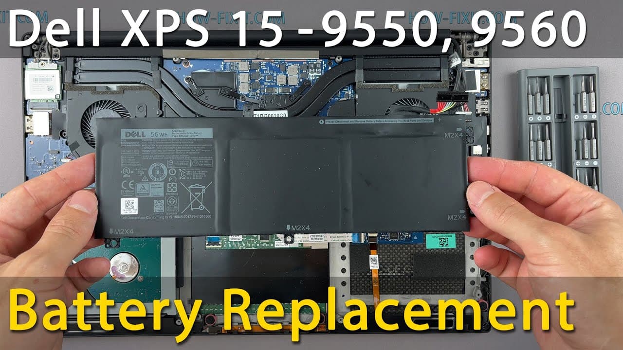 How to Change Dell XPS 15 9550, 9560 Laptop Battery Safely & Quickly
