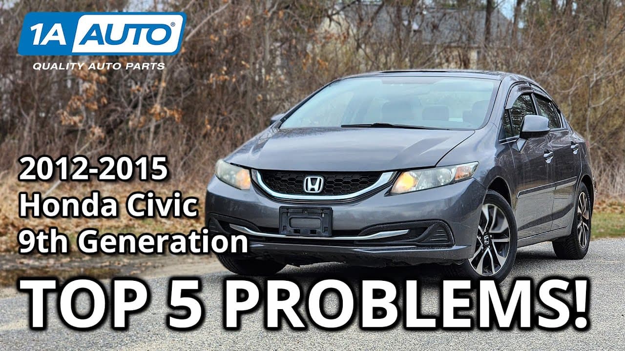 Top 5 Problems Honda Civic Sedan 2012-2015 9th Generation