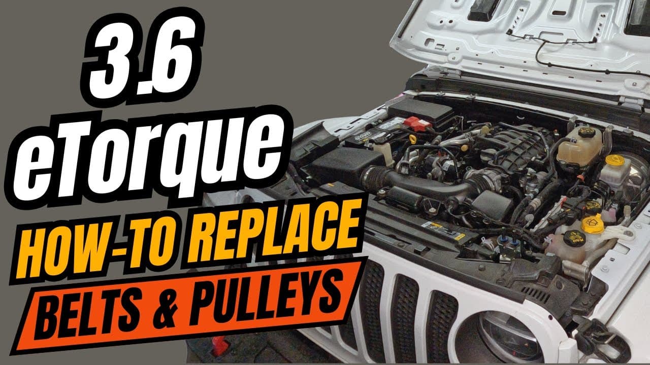 Jeep JL Wrangler 3.6 eTorque Belt & Pulley Service (2020-2023)