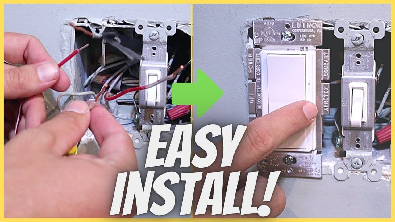 How To Install a 3 Way Dimmer Switch!  Lutron 3 Way Dimmer Switch