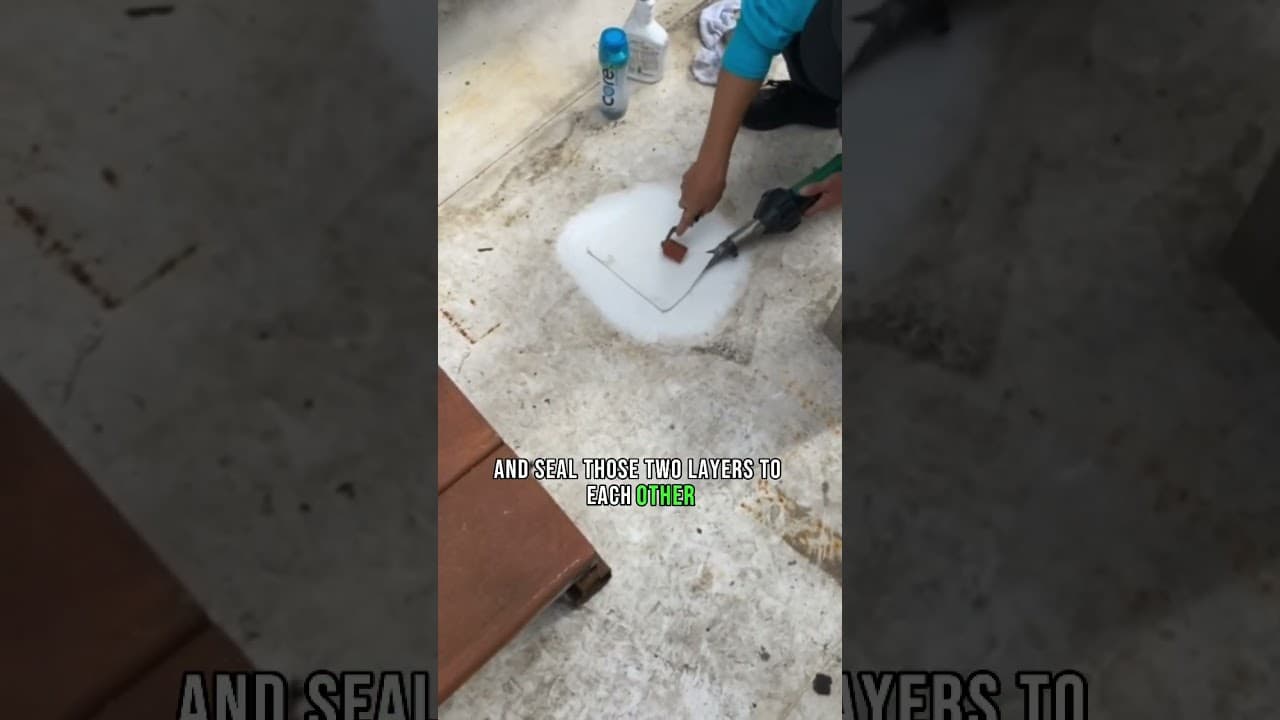 TPO Roof Repair…How it’s done! Watch this example from our Austin Area roofing crew👉🛠️#austinroof