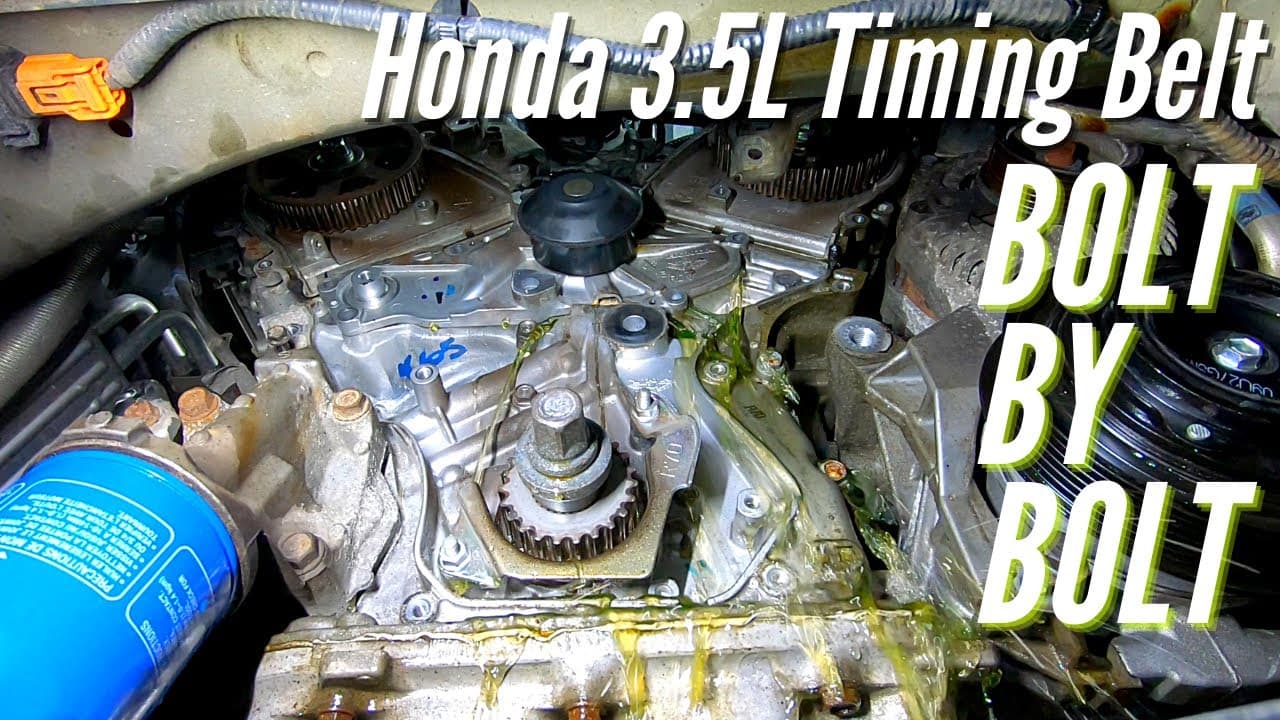 Honda 3.5L V6 Timing Belt & Water Pump Replacement- Pilot, Ridgeline, Odyssey.