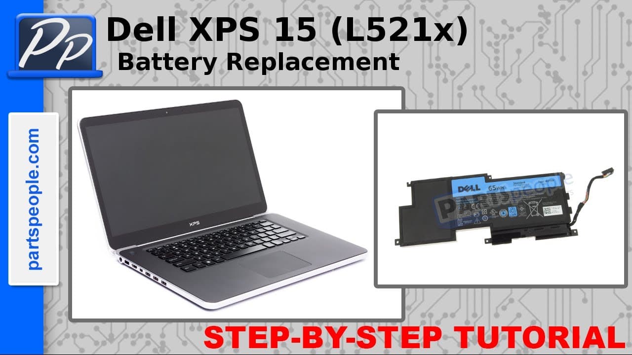 Dell XPS 15 (L521x) Battery Replacement Video Tutorial Teardown