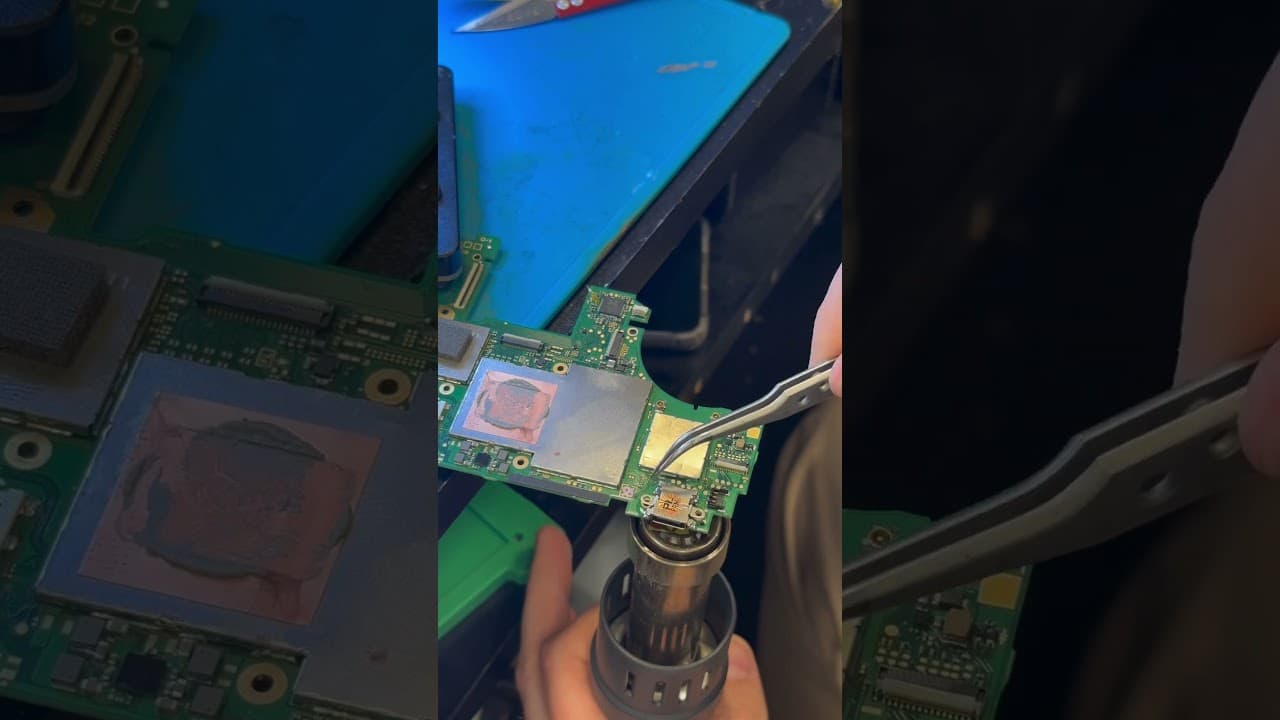 Nintendo Switch Charging Port Replacement #fix #repair #nintendo #nintendoswitch #soldering