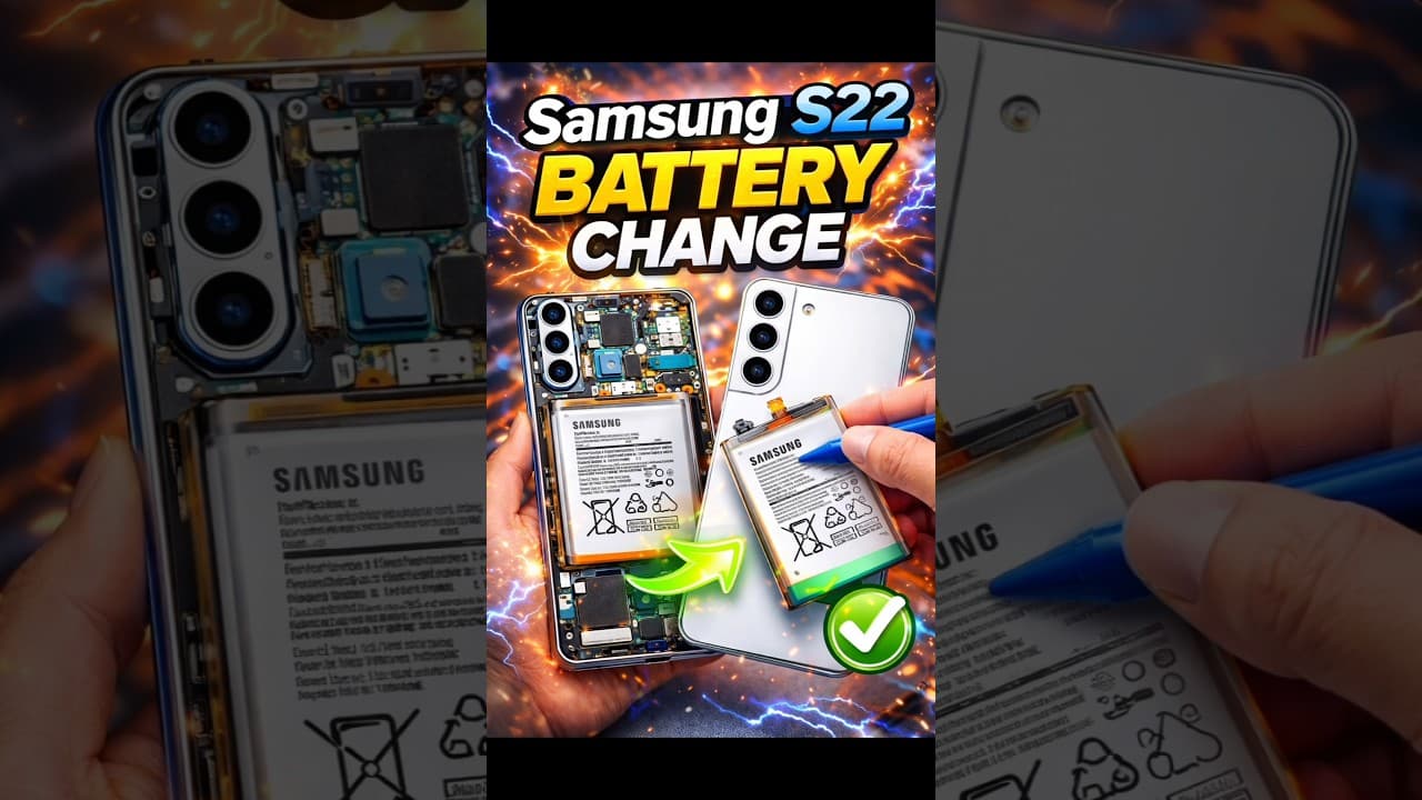 🔥Samsung S22🔋Battery Replacement 💯 #shorts #samsung #samsungs22