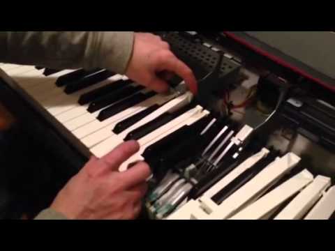 How to Repair Sticking Piano Keys on a Yamaha Clavinova model CVP 96