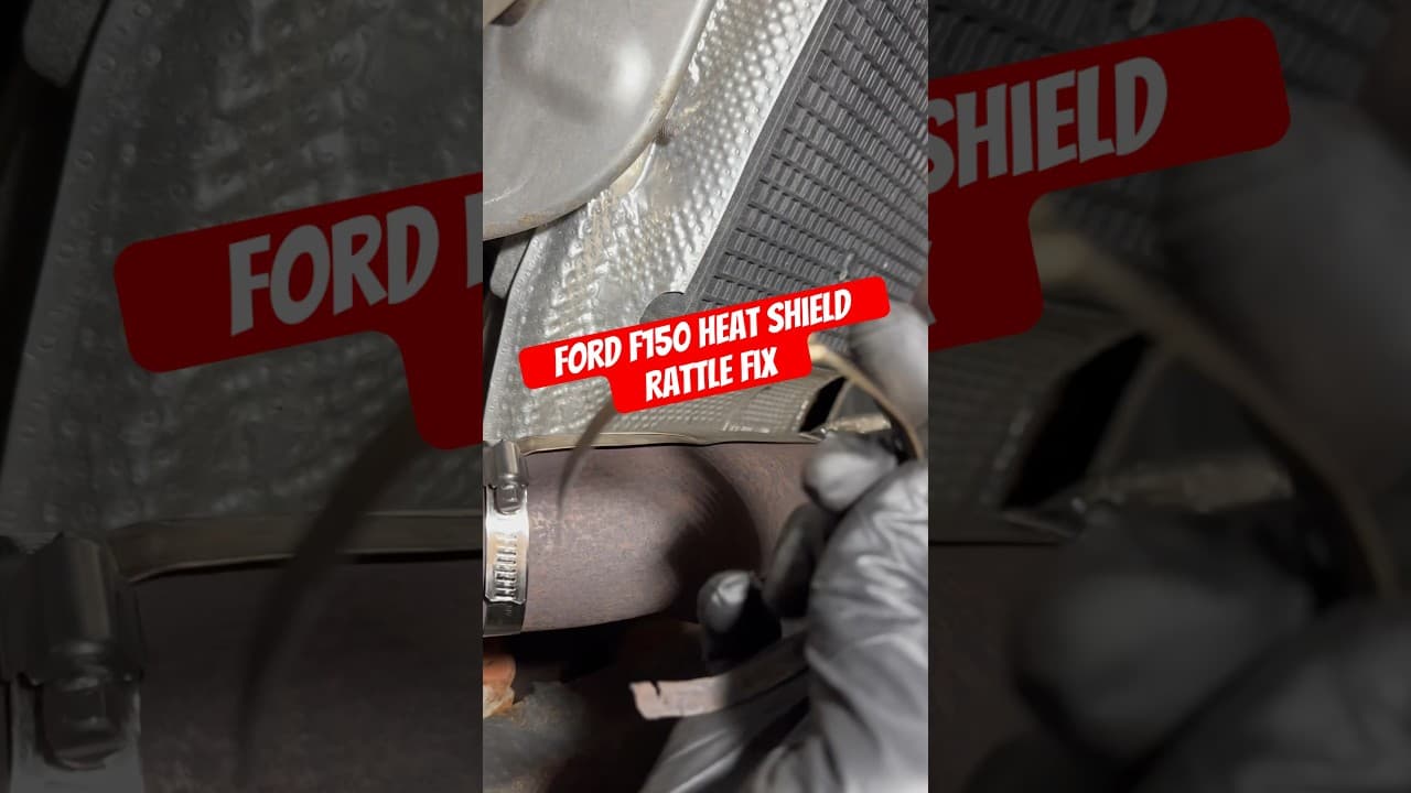 Ford F150 Heat Shield Rattle Fix #shorts #f150