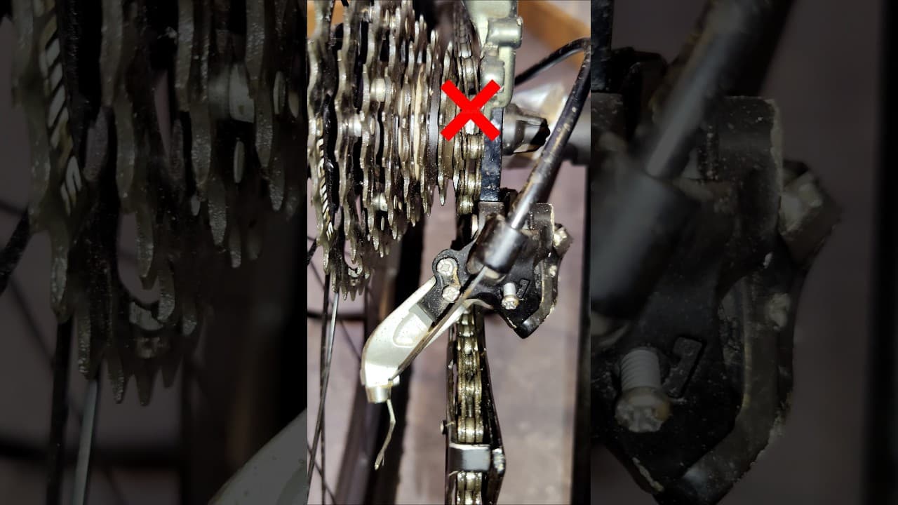 How to adjust a bike gear #mtb
