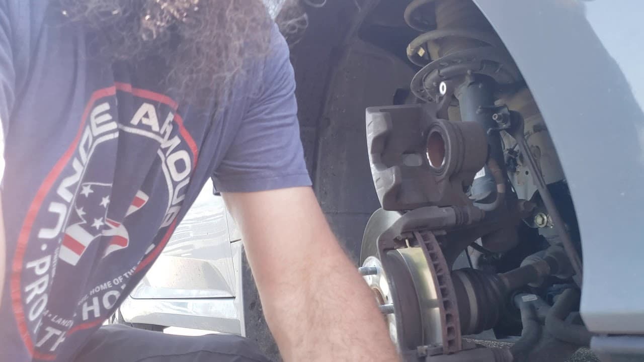 2017 honda civic front brake pad change
