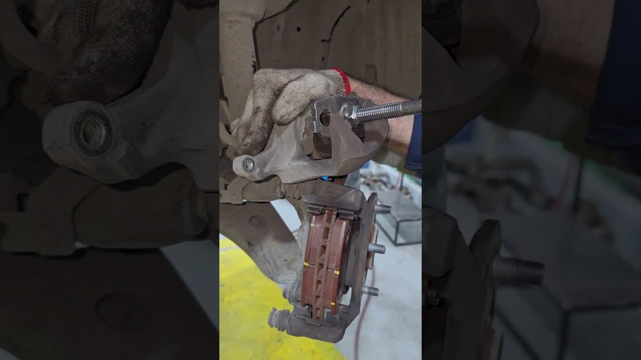 Toyota rav4 front brake pads changing guide #brakepads