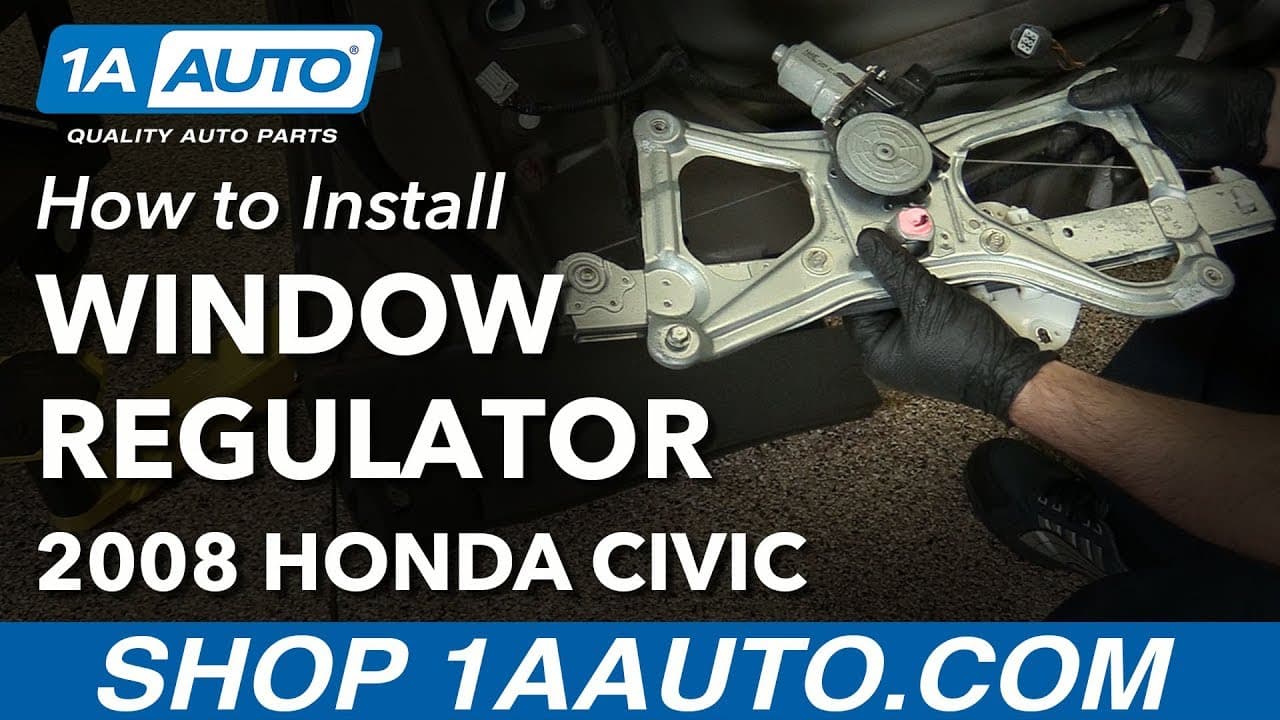 How to Replace Front Power Window Regulator 06-11 Honda Civic