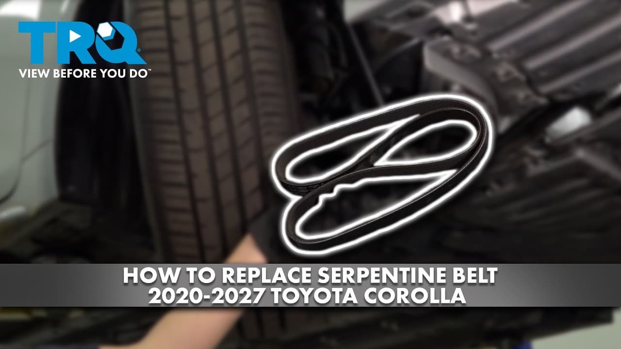 How to Replace Serpentine Belt 2020-2027 Toyota Corolla