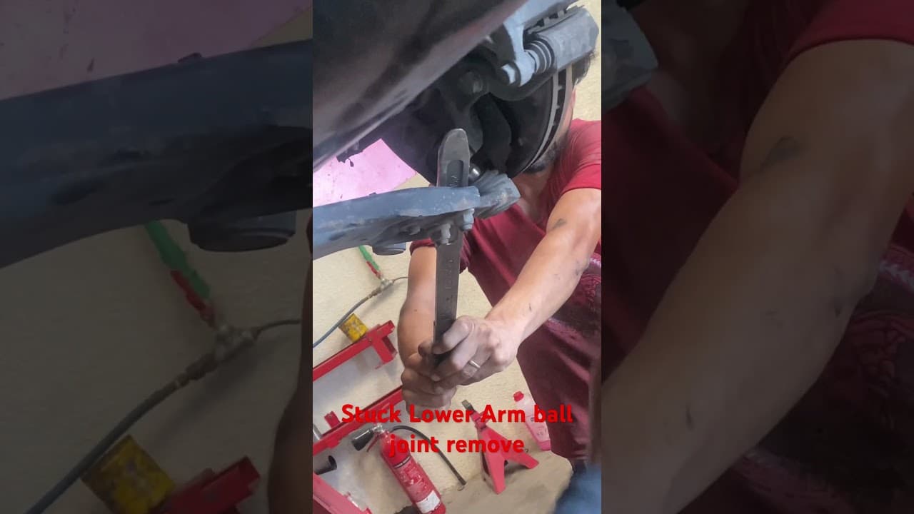 Easy way to remove Stuck lower Arm ball joint #shortvideo #fypシ #views #usa #viralvideo
