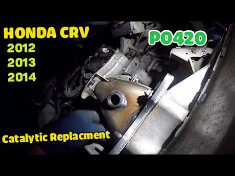 Replacing catalytic converter on Honda CVR 2012  2013  2014     Fix P0420