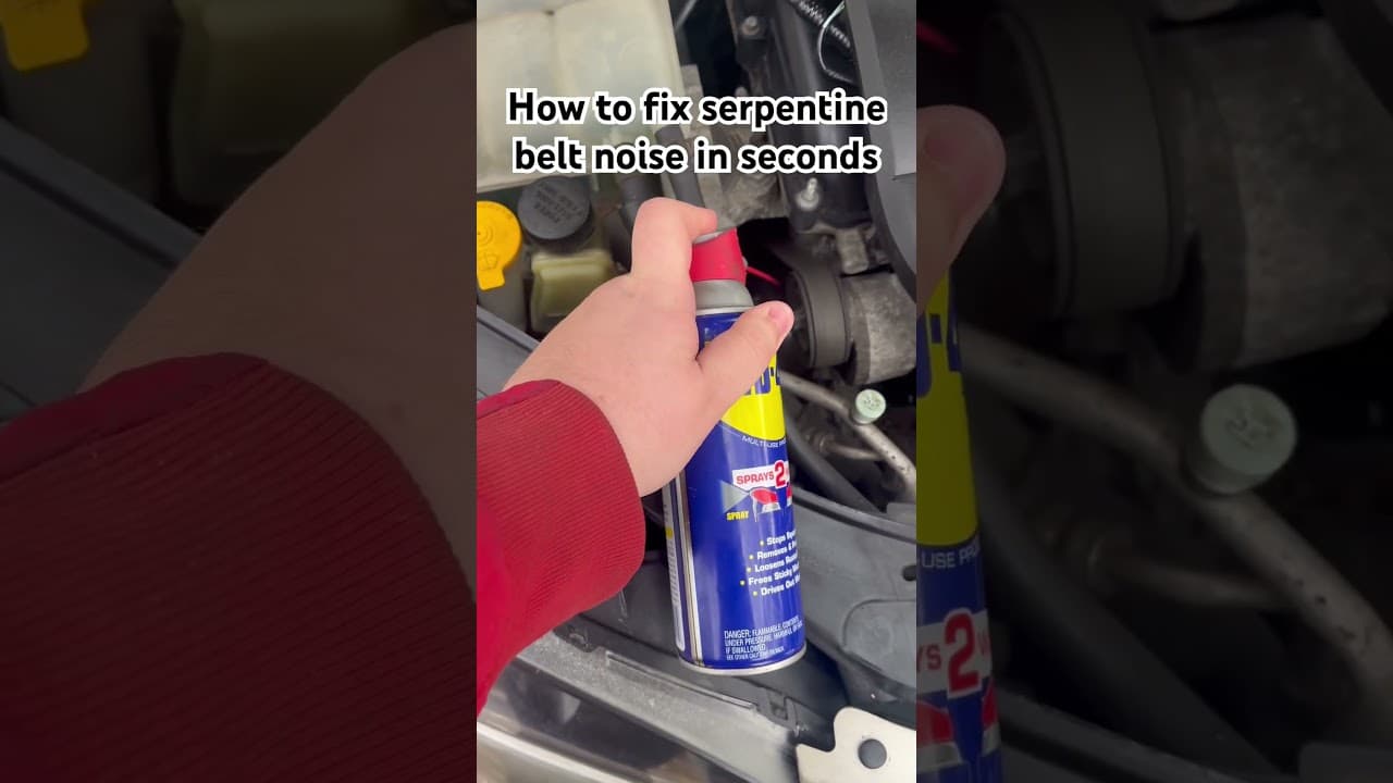 How To Fix Serpentine Belt Noise In Seconds.