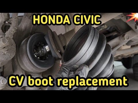 Honda Civic CV Axle Shaft Replacement (Drive Shaft Boot)