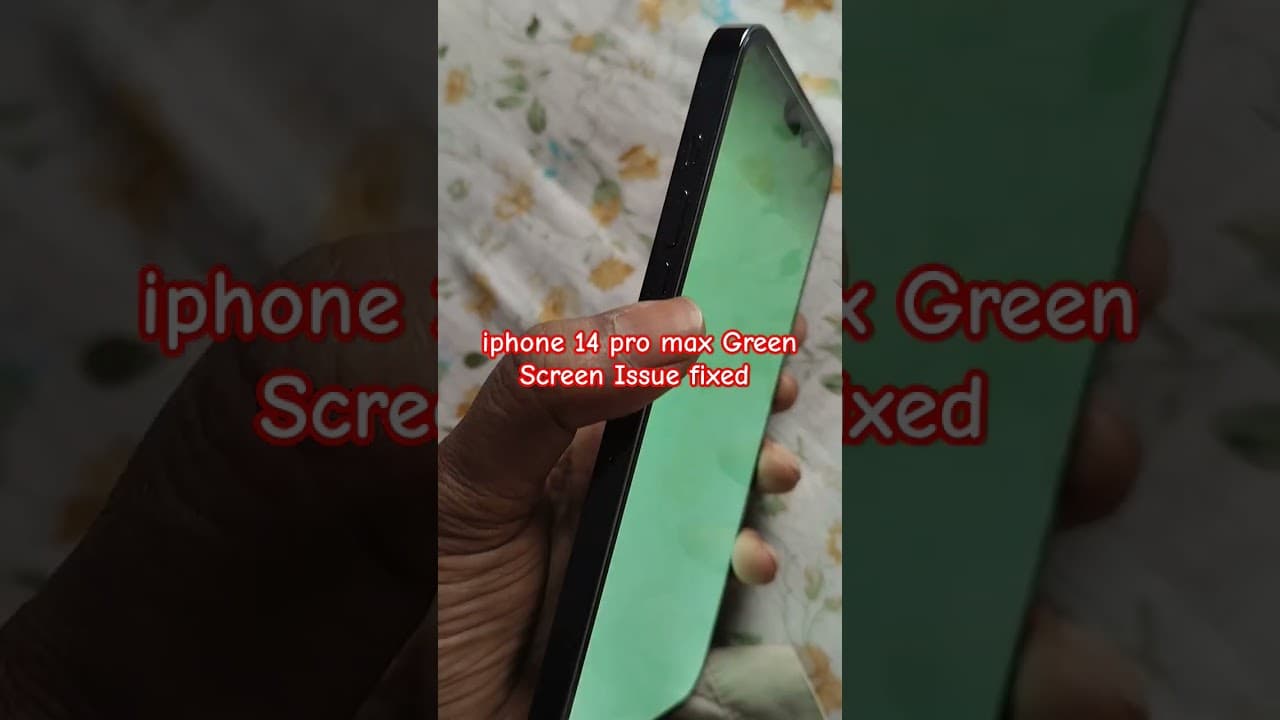 iPhone 14 pro max green screen issue fixed #iphone