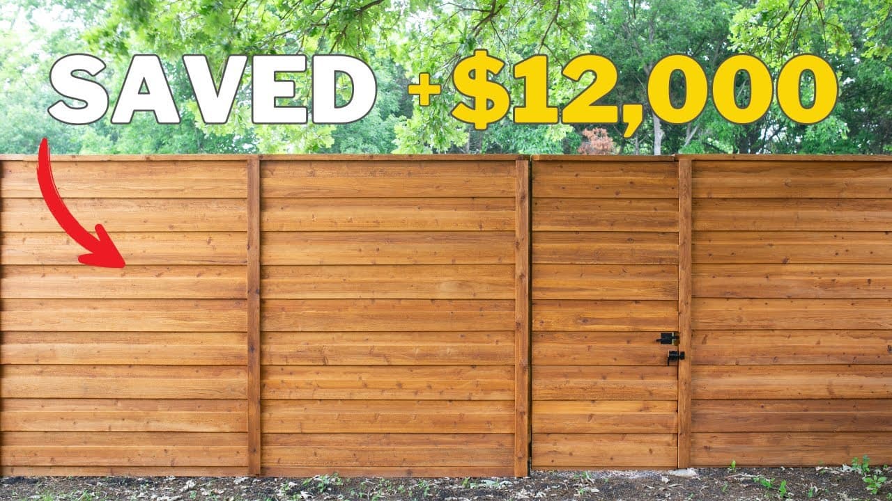 Paying to have a new fence built is expensive! Do this instead.