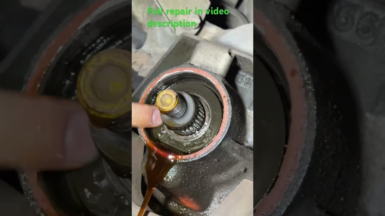 Pinion seal video in description