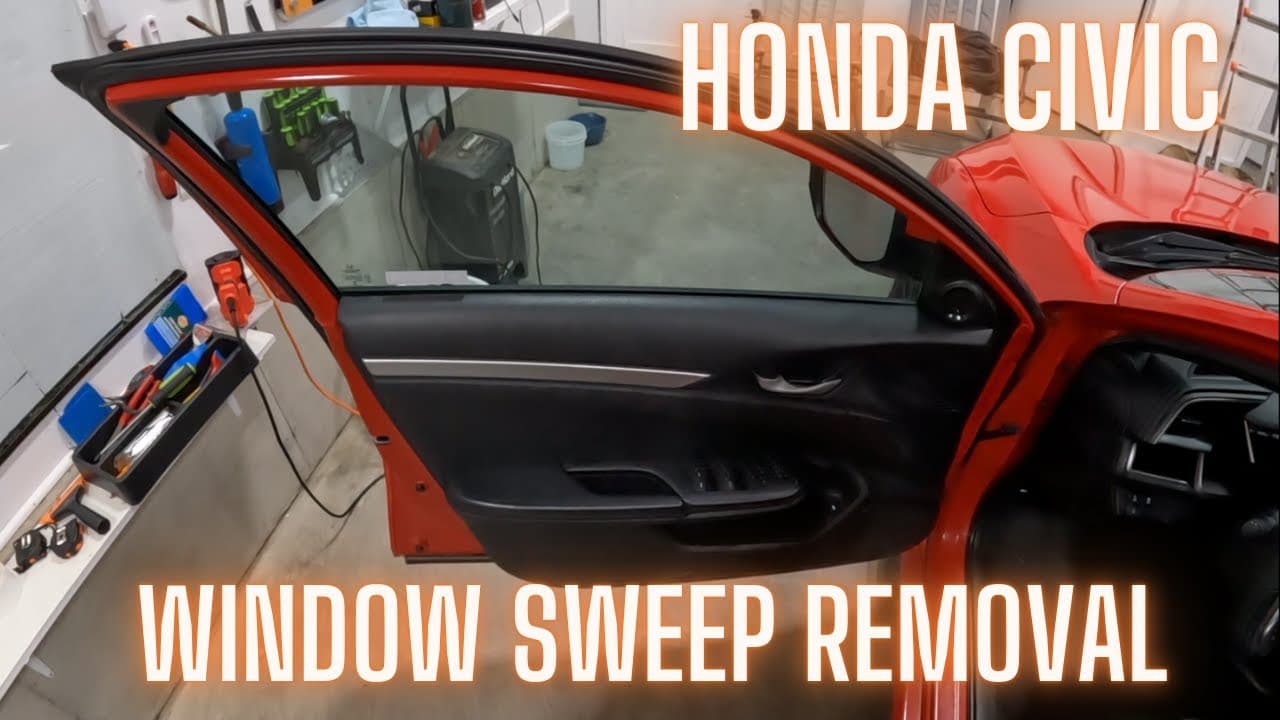 2016 - 2021 Honda Civic Door Window Sweep Removal